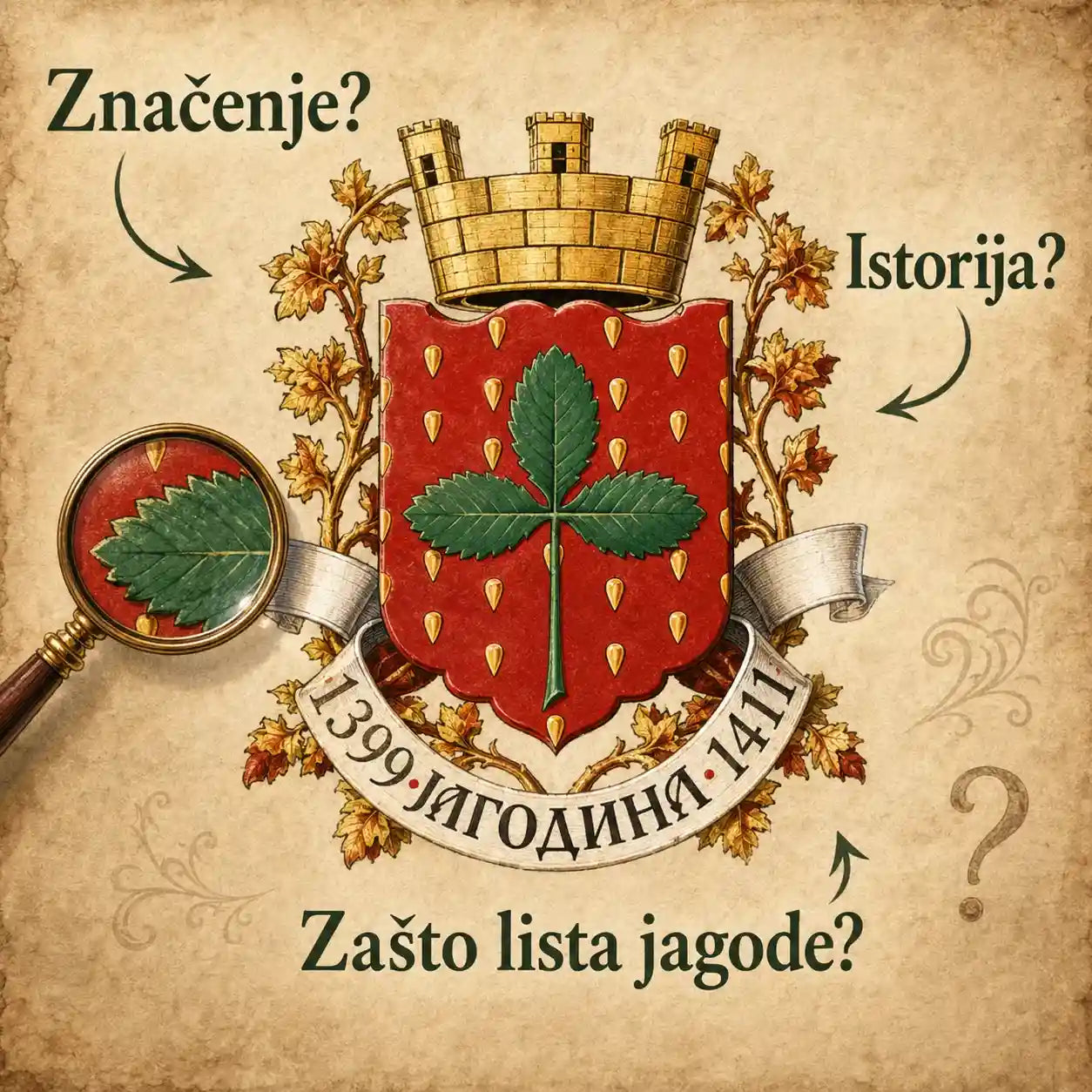 Grb grada Jagodine - istorija, značenje i simbolika