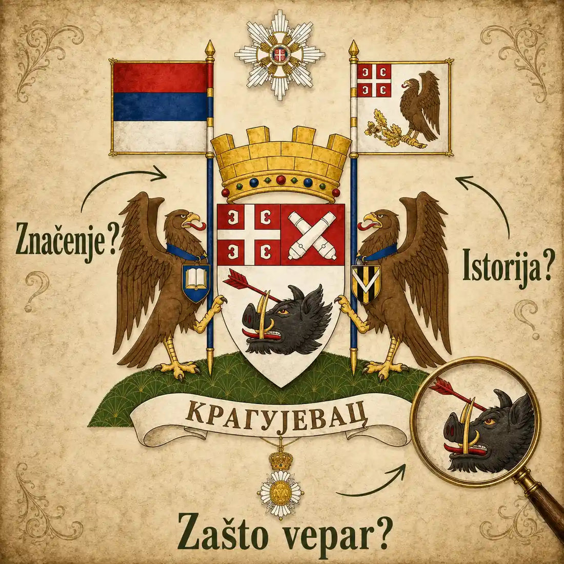 Grb grada Kragujevca - istorija, značenje i simbolika