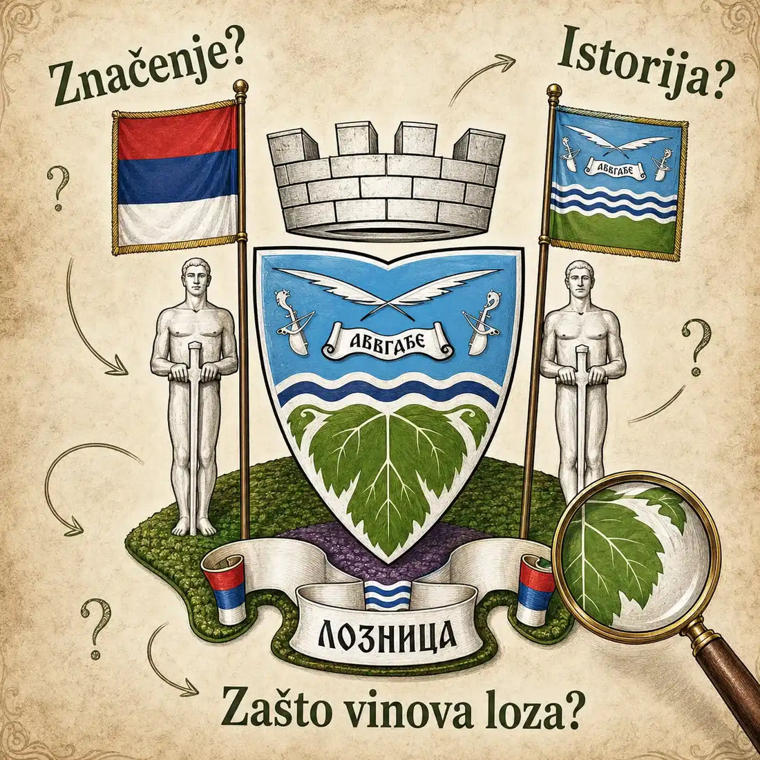 Grb grada Loznice - istorija, značenje i simbolika