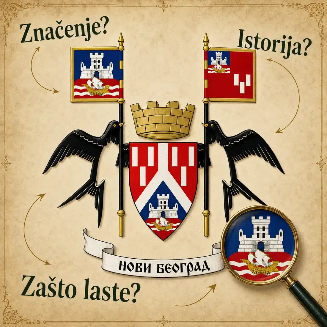 Grb grada Novog Beograda - istorija, značenje i simbolika