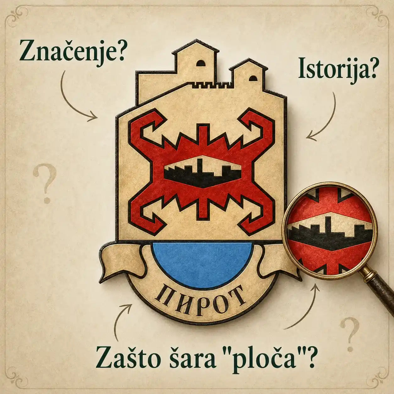 Grb grada Pirota - istorija, značenje i simbolika