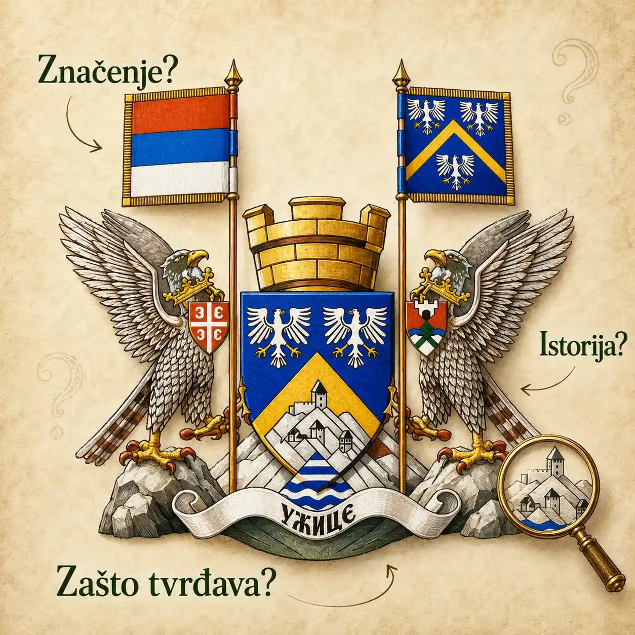 Grb grada Užica - istorija, značenje i simbolika