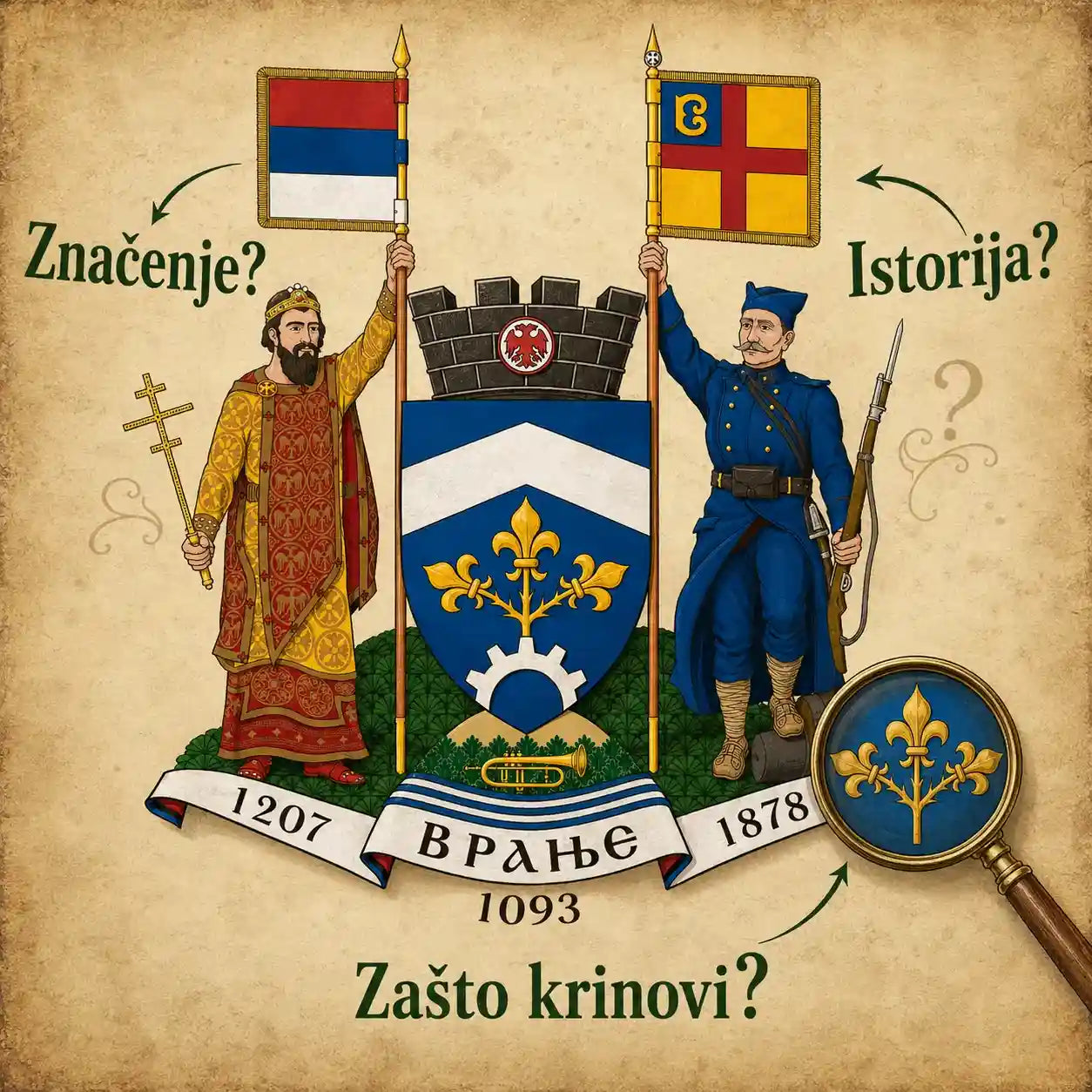 Grb grada Vranja - istorija, značenje i simbolika