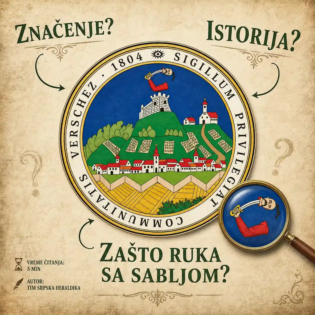 Grb grada Vršca - istorija, značenje i simbolika