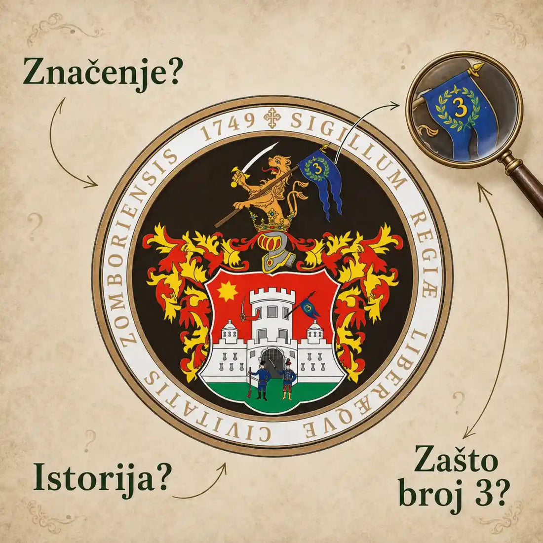 Grb grada Sombora - istorija, značenje i simbolika