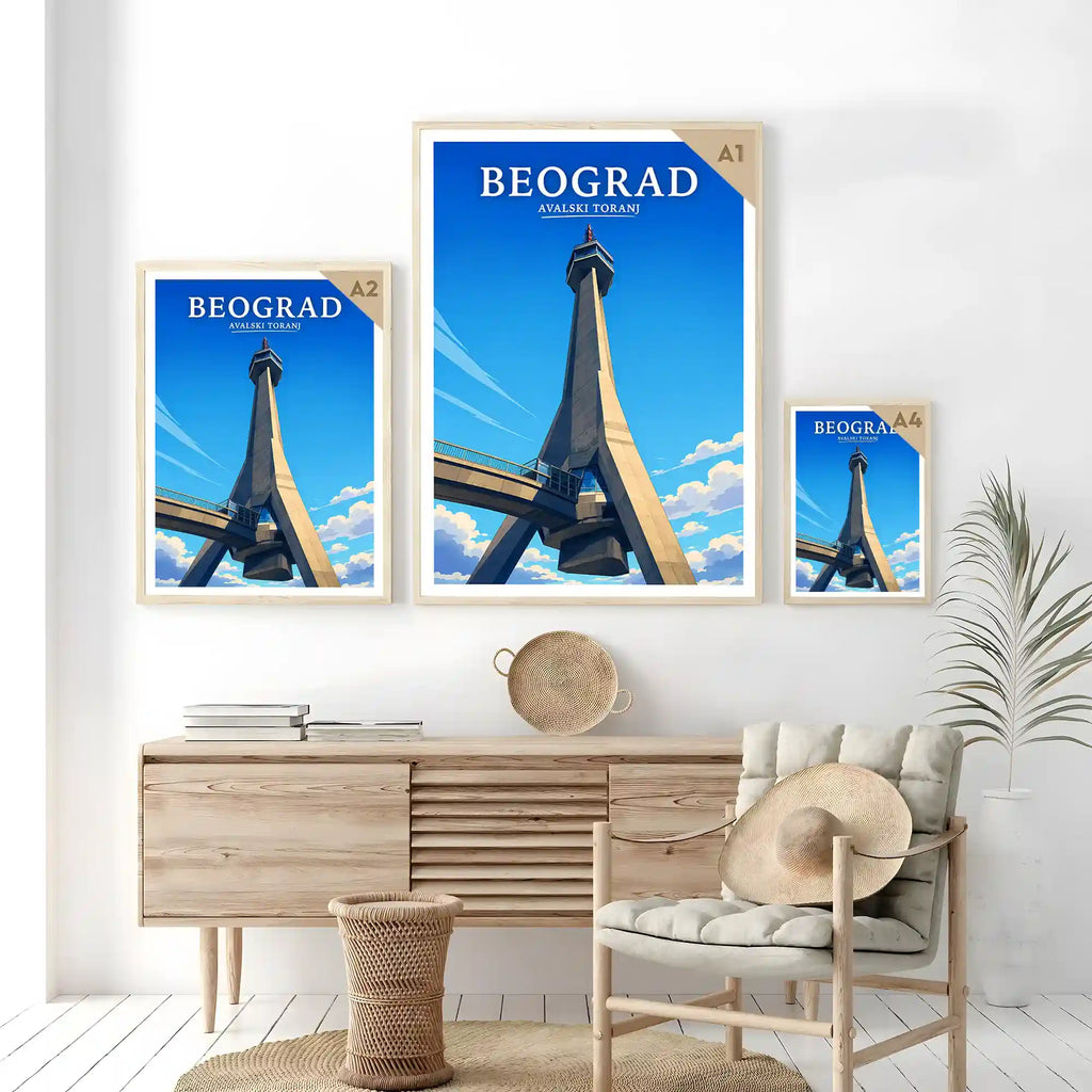 Poster - Beograd - Avalski toranj