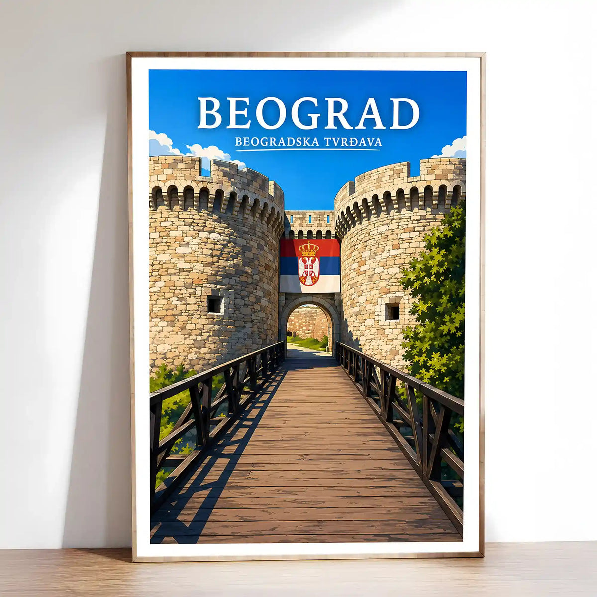 Poster - Beograd- Beogradska tvrđava - poster znamenitost Srbija
