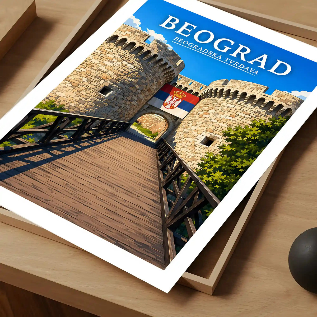 Poster - Beograd- Beogradska tvrđava - poster znamenitost Srbija