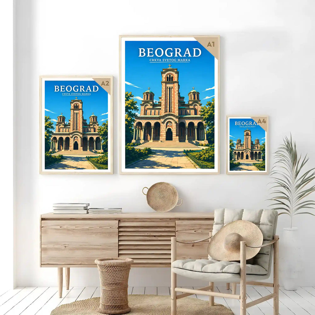 Poster - Beograd- Crkva Svetog Marka
