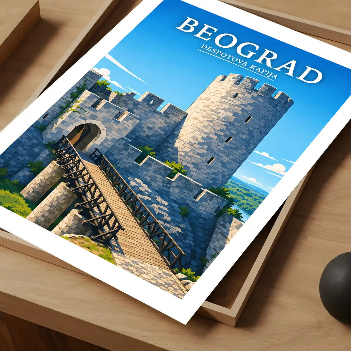 Poster - Beograd - Despotova kapija - poster znamenitost Srbija