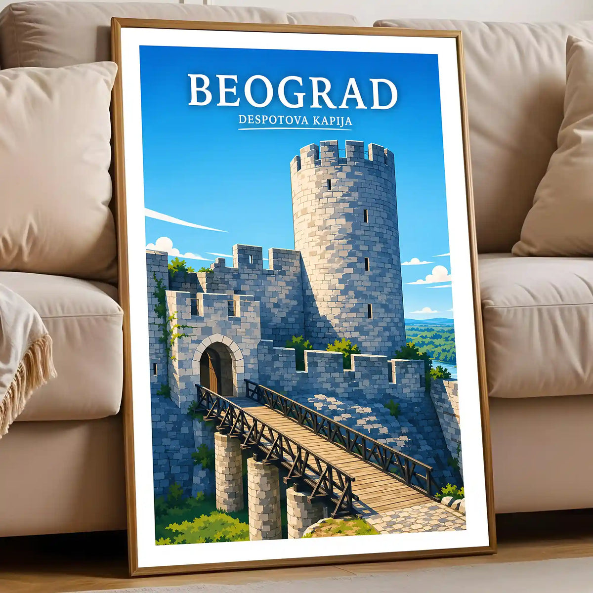 Poster - Beograd - Despotova kapija - poster znamenitost Srbija