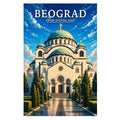 Poster - Beograd - Hram Svetog Save - poster znamenitost Srbija