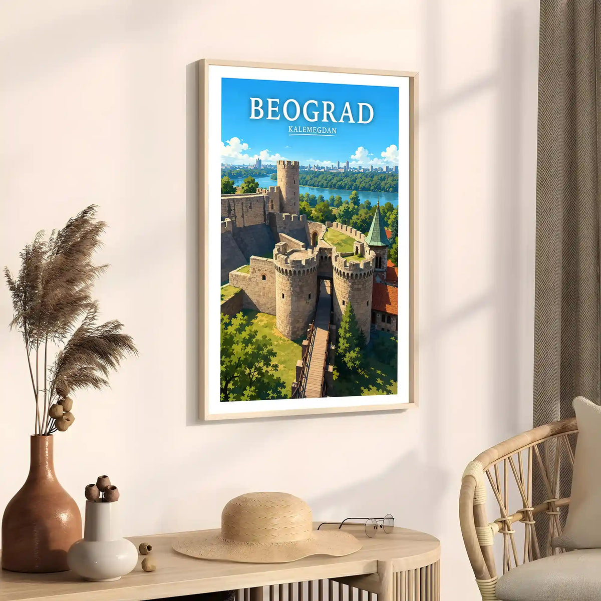 Poster - Beograd - Kalemegdan - poster znamenitost Srbija