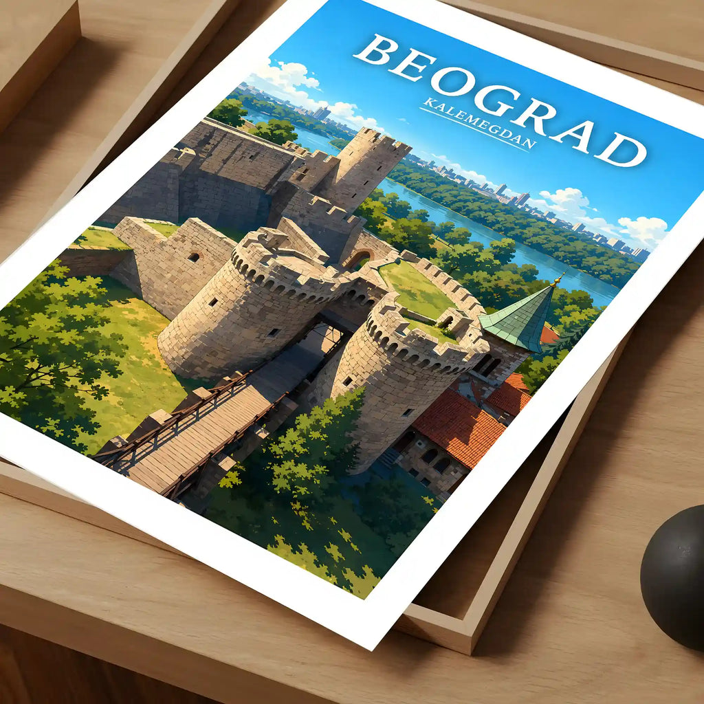 Poster - Beograd - Kalemegdan - poster znamenitost Srbija