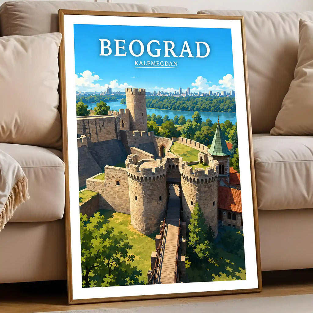 Poster - Beograd - Kalemegdan - poster znamenitost Srbija