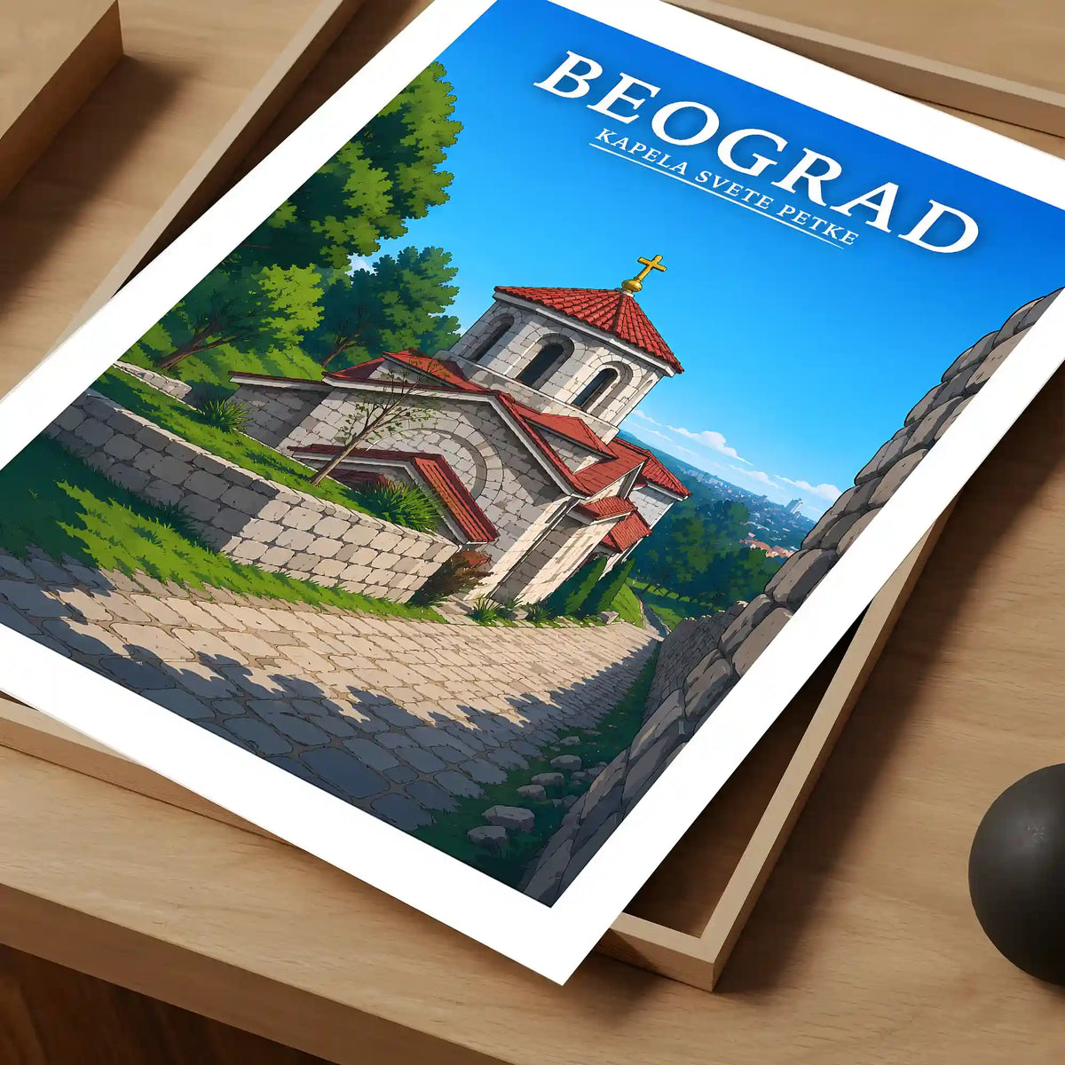 Poster - Beograd- Kapela Svete Petke - poster znamenitost Srbija