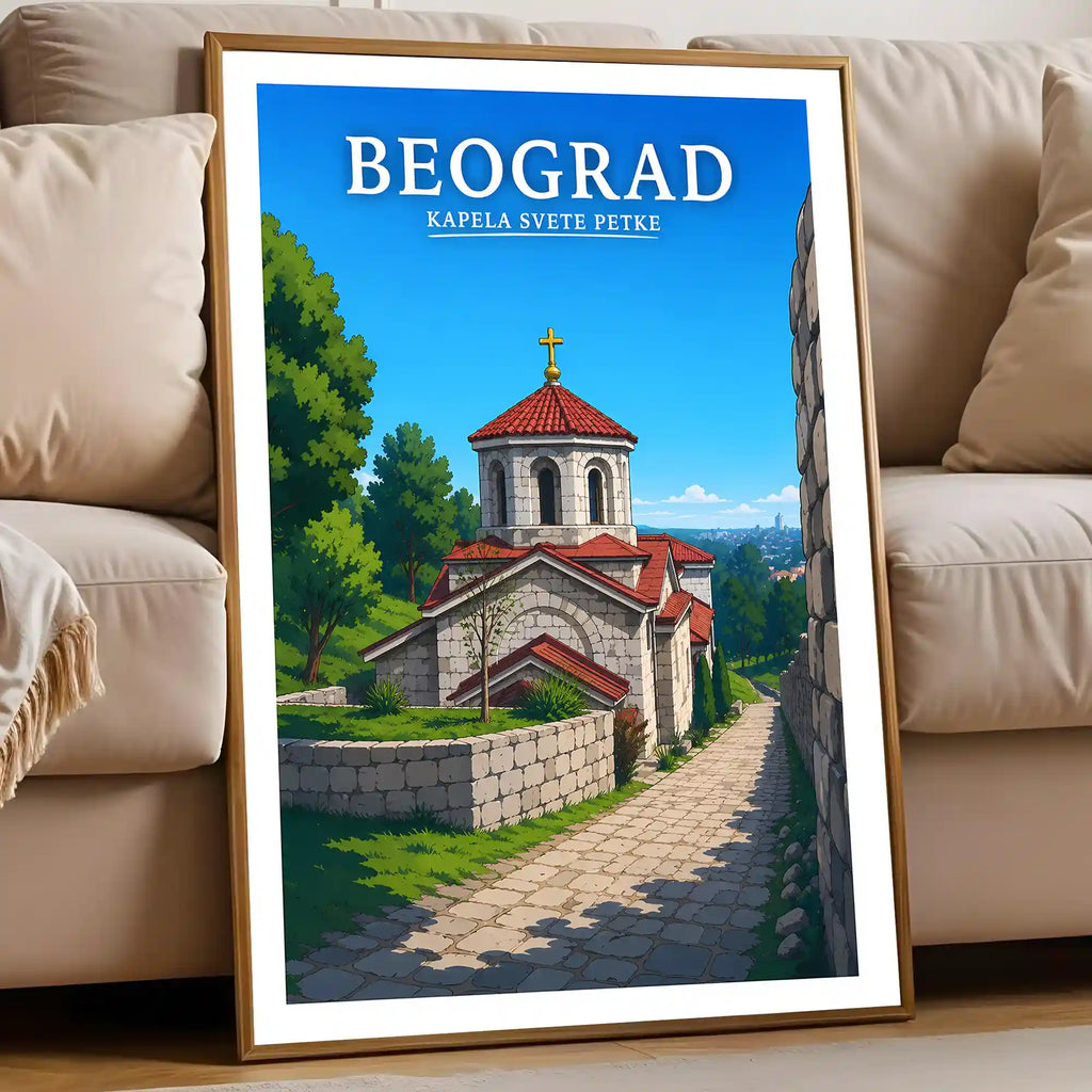 Poster - Beograd- Kapela Svete Petke - poster znamenitost Srbija
