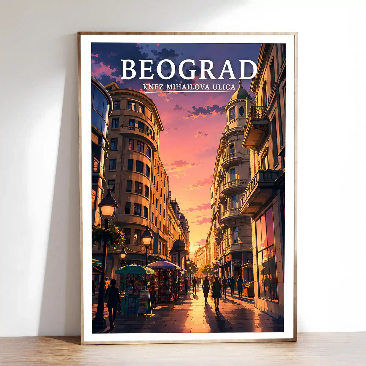 Poster - Beograd- Knez Mihailova ulica - poster znamenitost Srbija