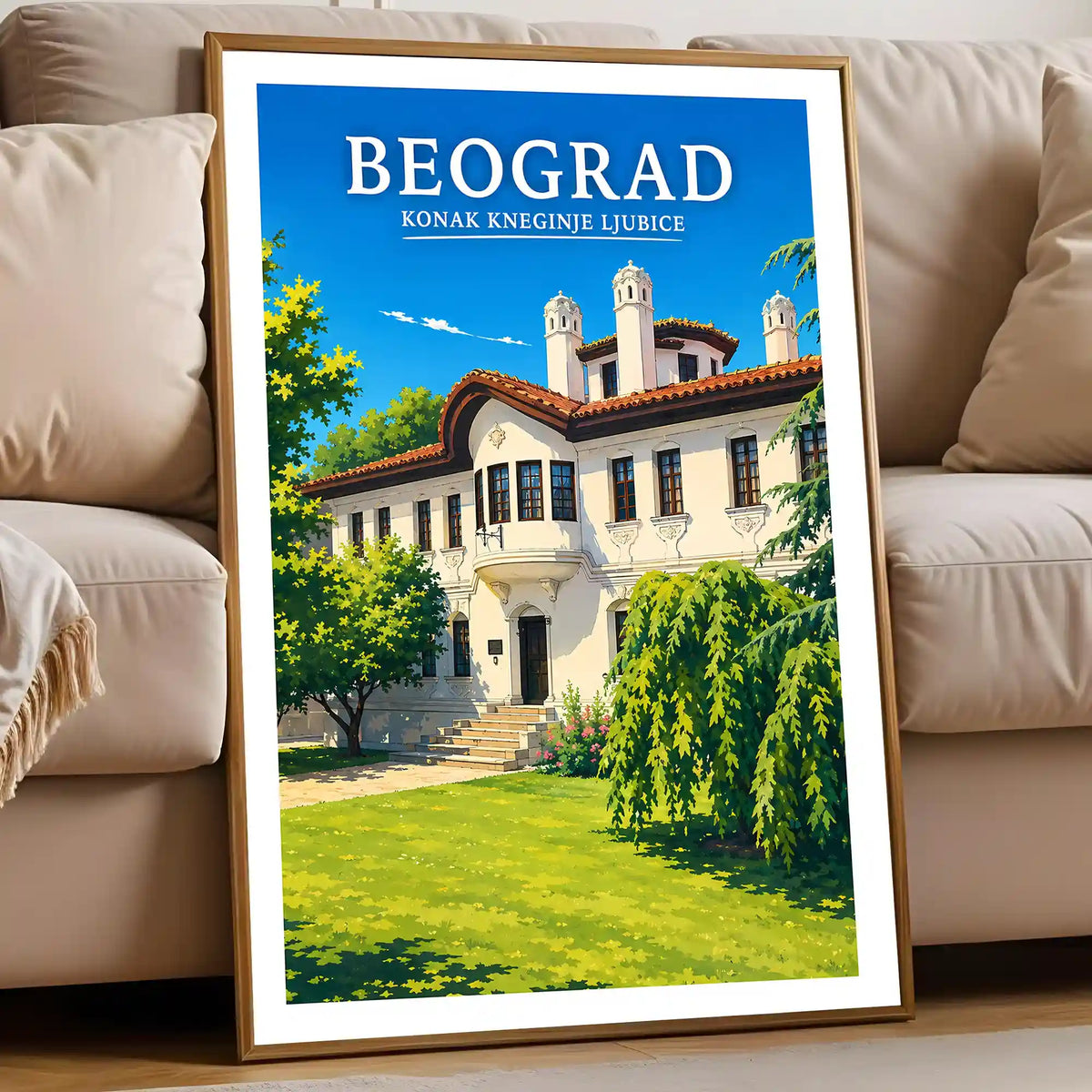 Poster - Beograd- Konak kneginje Ljubice - poster znamenitost Srbija