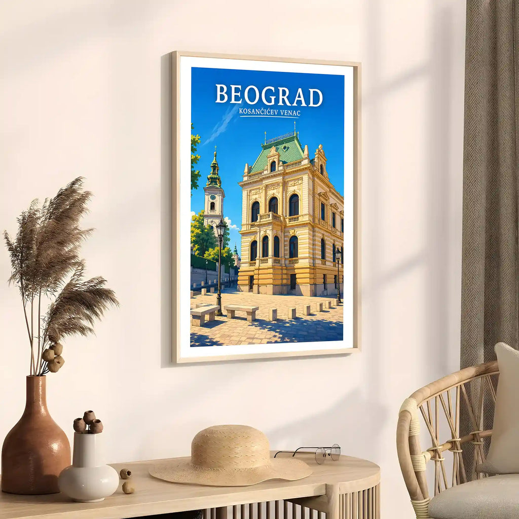 Poster - Beograd - Kosančićev venac - poster znamenitost Srbija