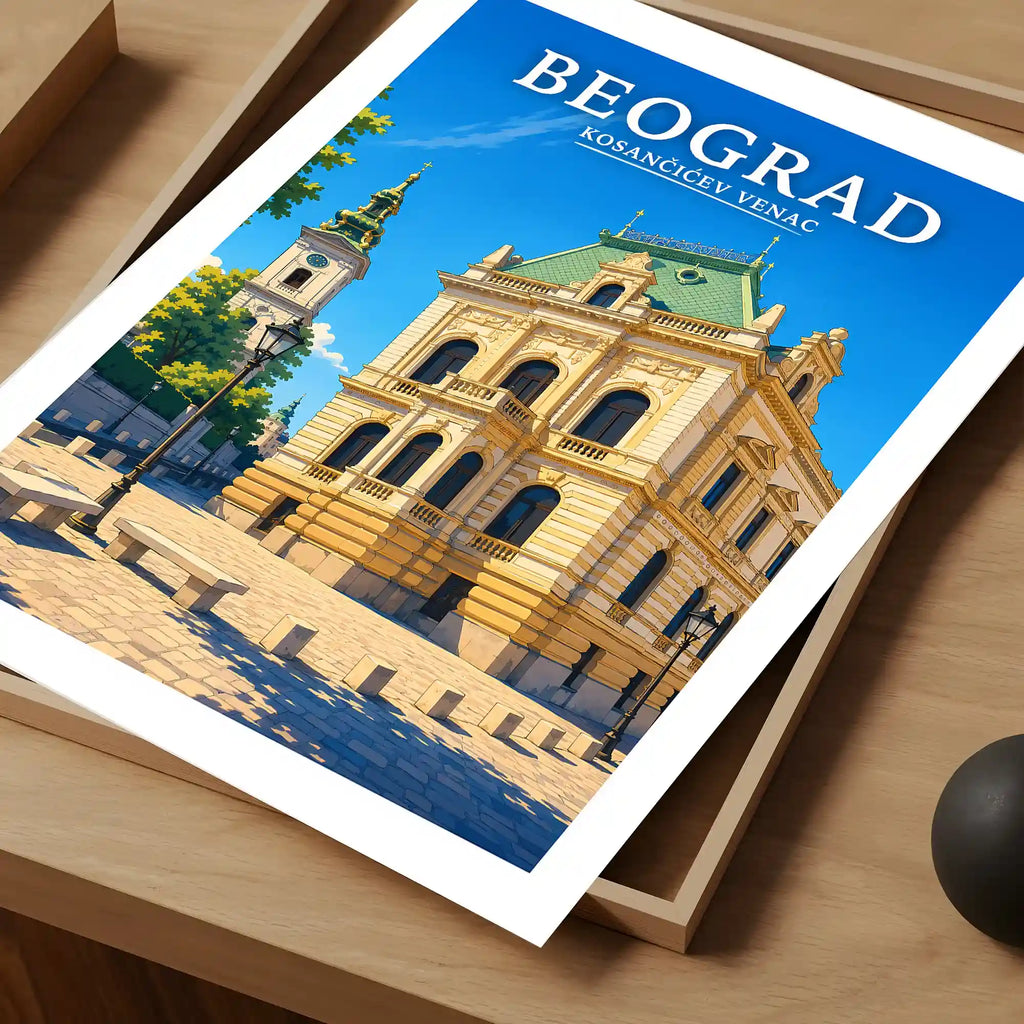 Poster - Beograd - Kosančićev venac - poster znamenitost Srbija