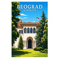 Poster - Beograd - Kraljevski Dvor - poster znamenitost Srbija