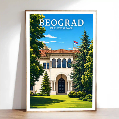 Poster - Beograd - Kraljevski Dvor - poster znamenitost Srbija