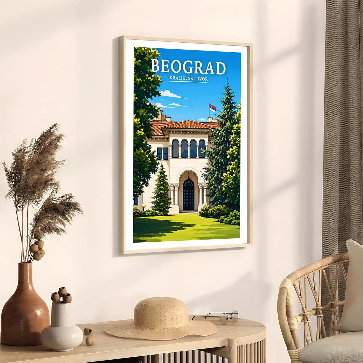 Poster - Beograd - Kraljevski Dvor - poster znamenitost Srbija
