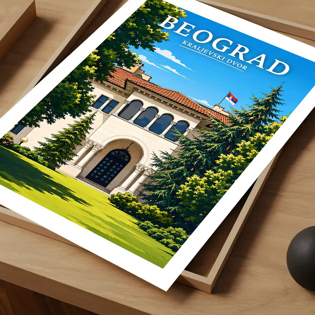 Poster - Beograd - Kraljevski Dvor - poster znamenitost Srbija