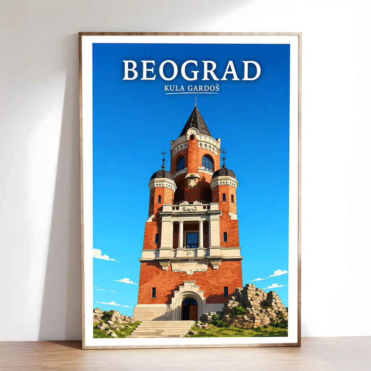 Poster - Beograd - Kula Gardoš - poster znamenitost Srbija