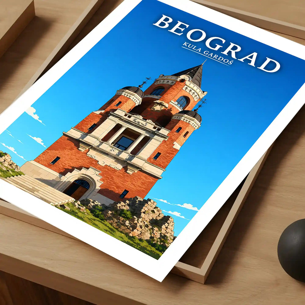 Poster - Beograd - Kula Gardoš - poster znamenitost Srbija