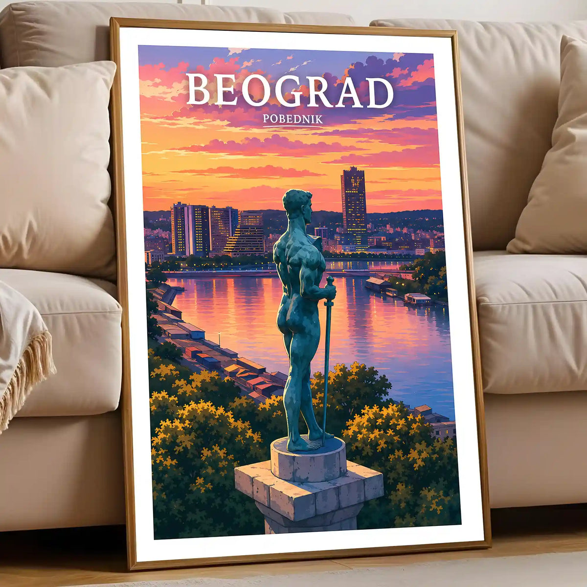 Poster - Beograd - Pobednik - poster znamenitost Srbija
