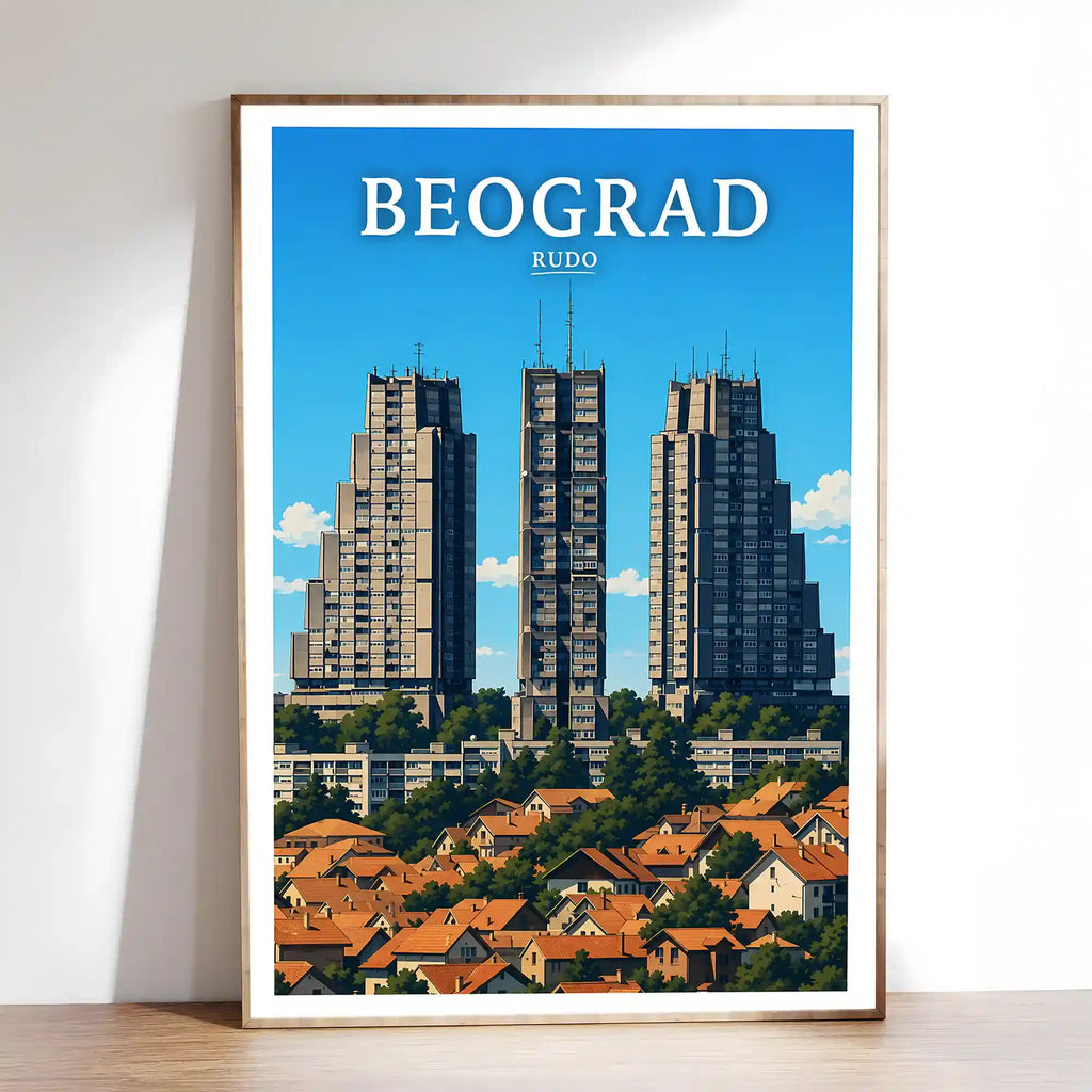 Poster - Beograd - Rudo - poster znamenitost Srbija