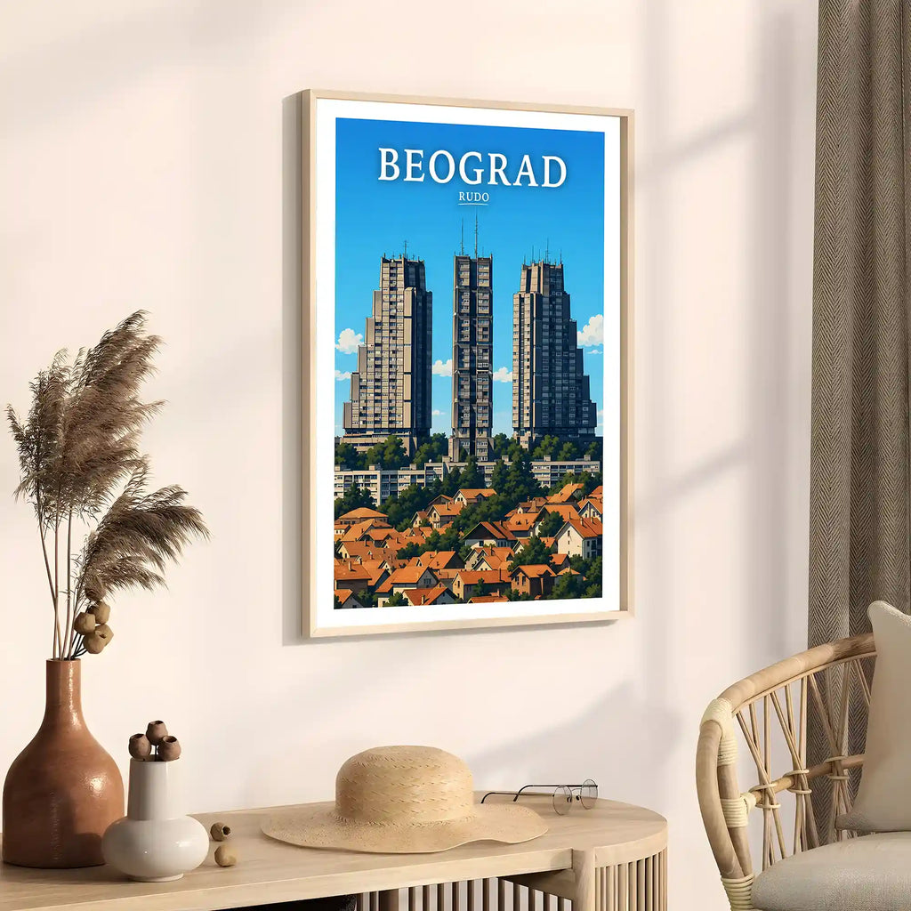 Poster - Beograd - Rudo - poster znamenitost Srbija