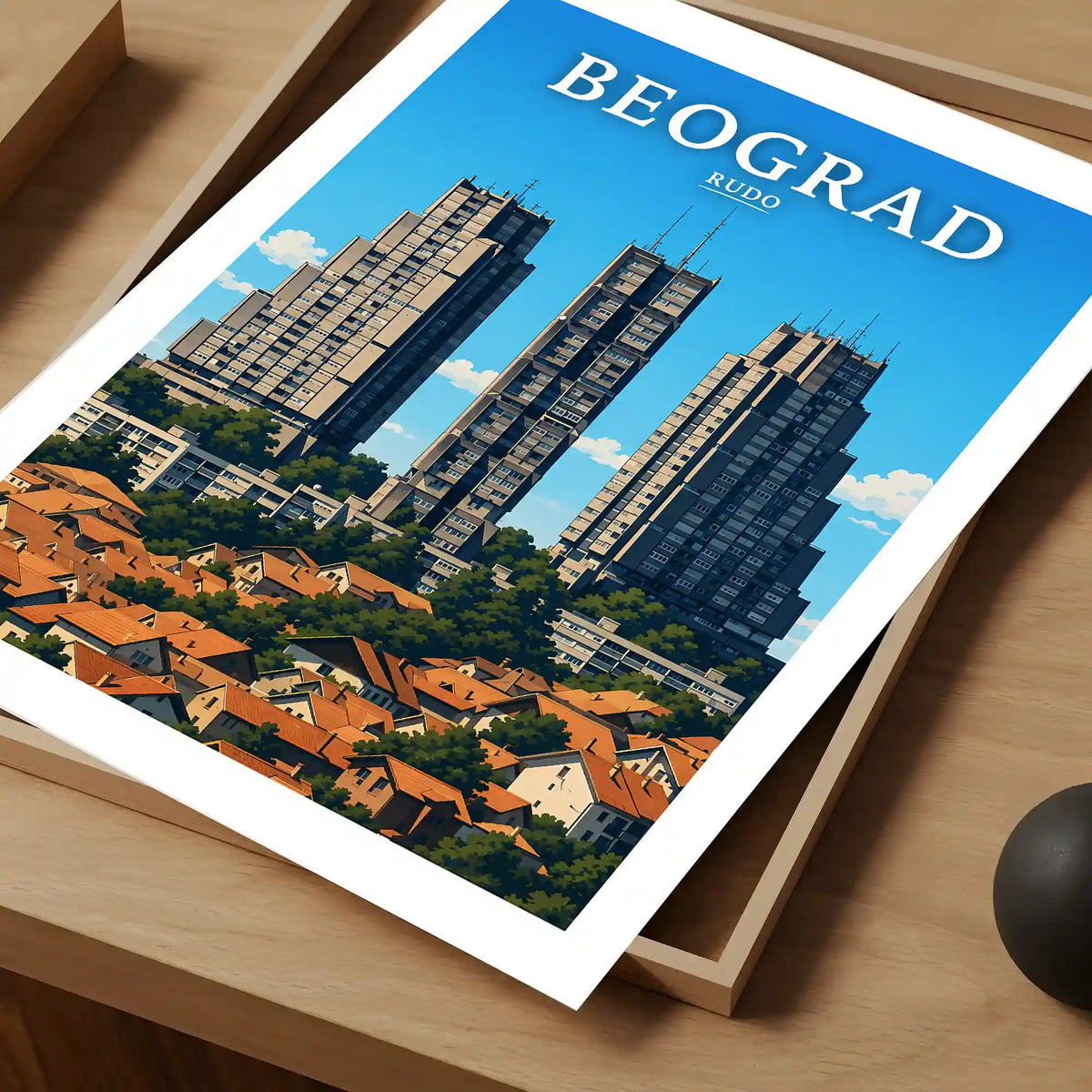 Poster - Beograd - Rudo - poster znamenitost Srbija