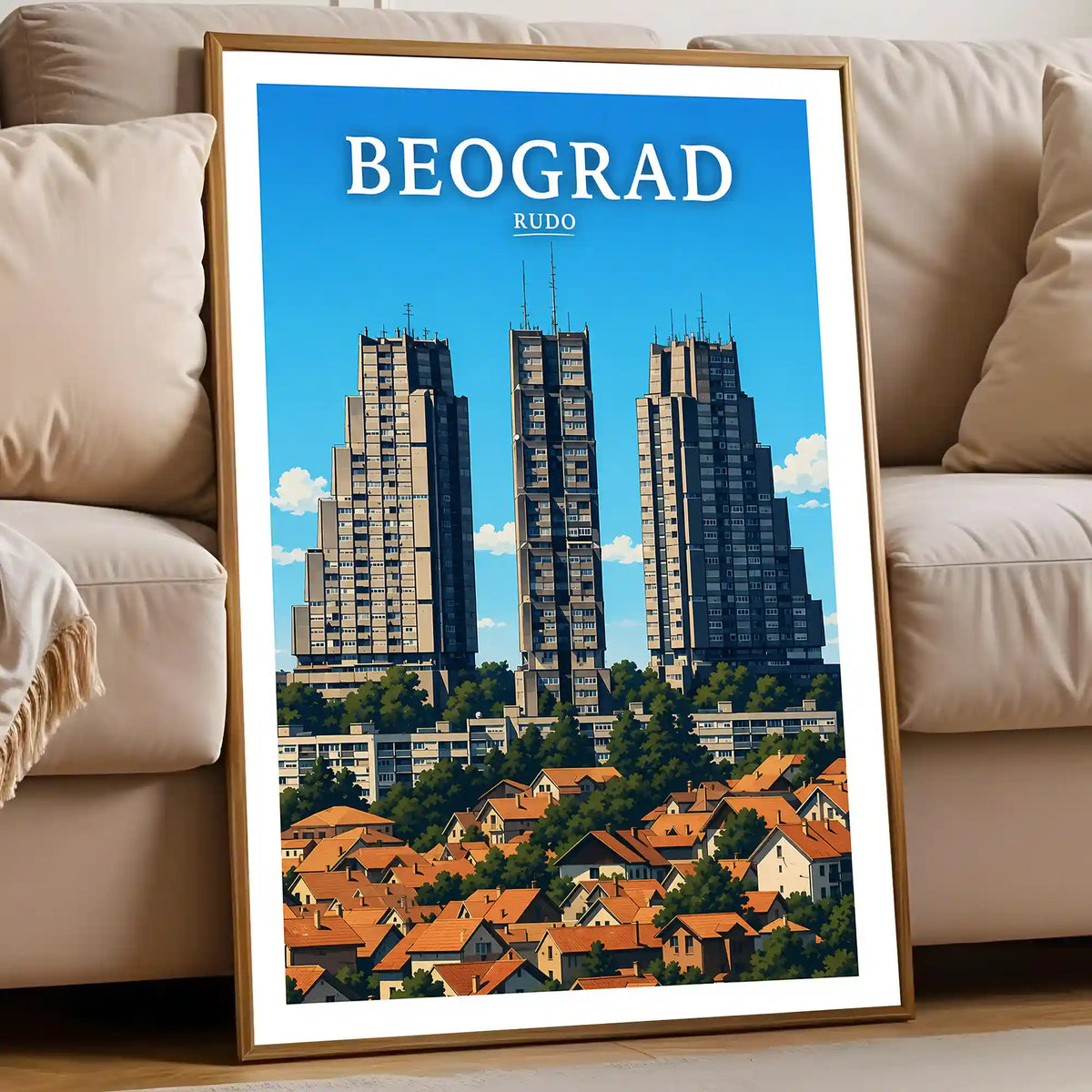 Poster - Beograd - Rudo - poster znamenitost Srbija
