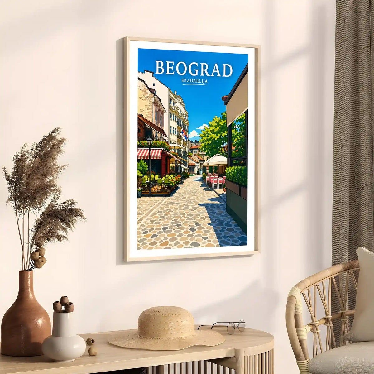 Poster - Beograd - Skadarlija - poster znamenitost Srbija