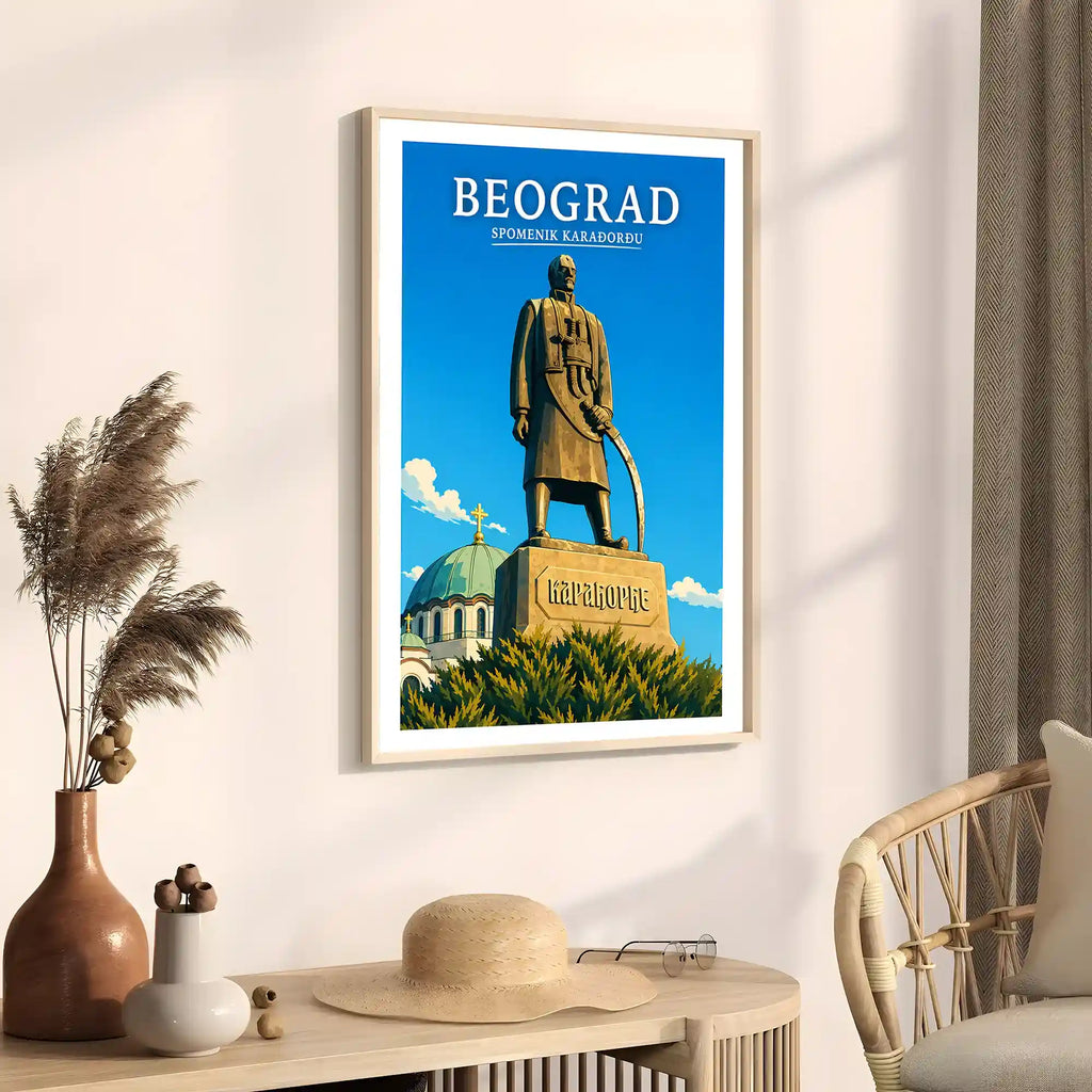 Poster - Beograd- Spomenik Karađorđu - poster znamenitost Srbija