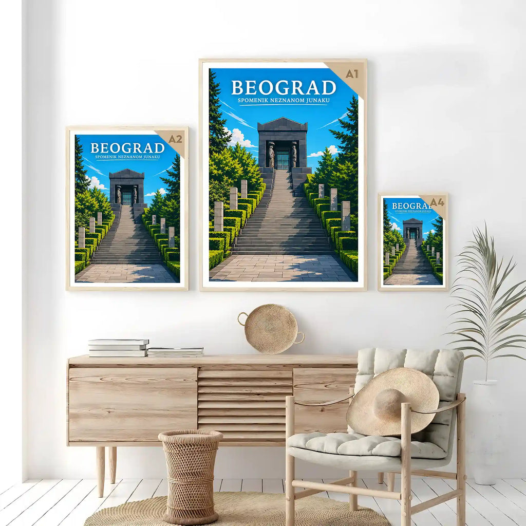 Poster - Beograd- Spomenik Neznanom junaku