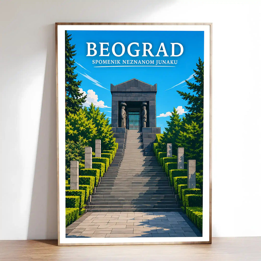 Poster - Beograd- Spomenik Neznanom junaku - poster znamenitost Srbija