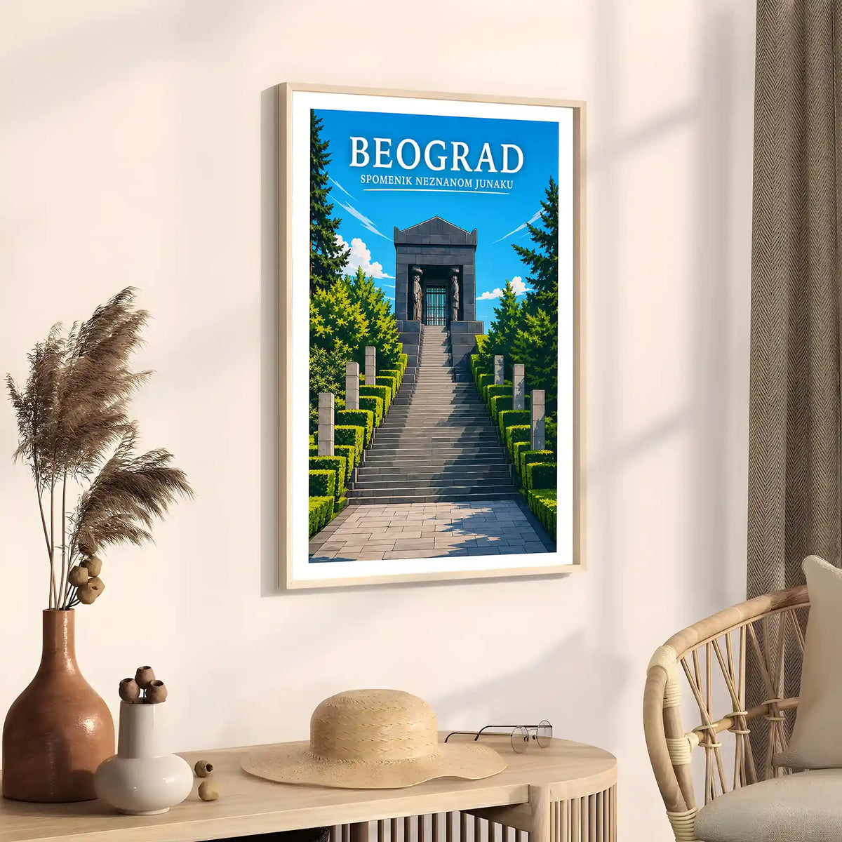 Poster - Beograd- Spomenik Neznanom junaku - poster znamenitost Srbija