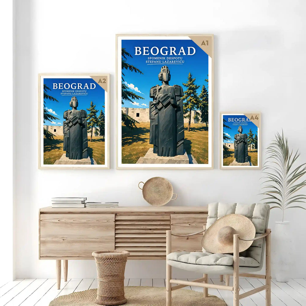 Poster - Beograd- Spomenik despotu Stefanu Lazareviću