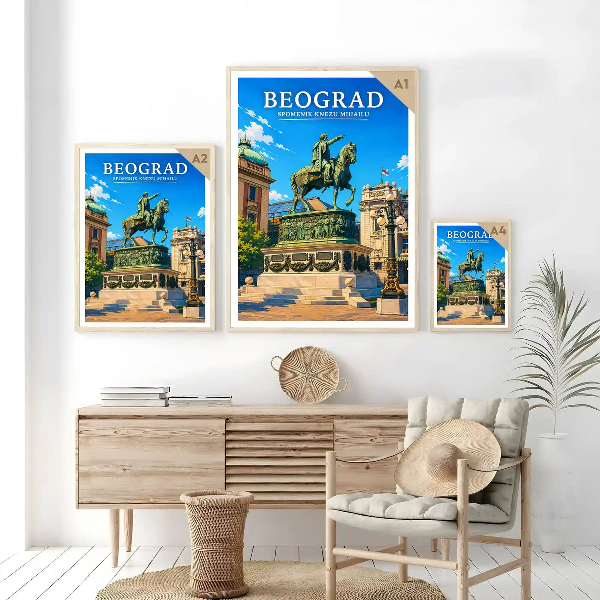 Poster - Beograd- Spomenik knezu Mihailu