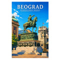 Poster - Beograd- Spomenik knezu Mihailu - poster znamenitost Srbija