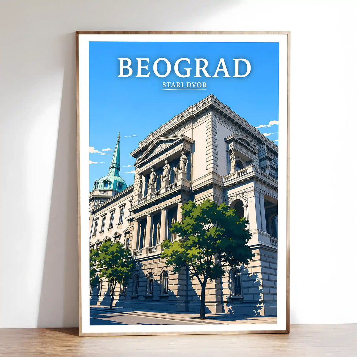 Poster - Beograd - Stari dvor - poster znamenitost Srbija
