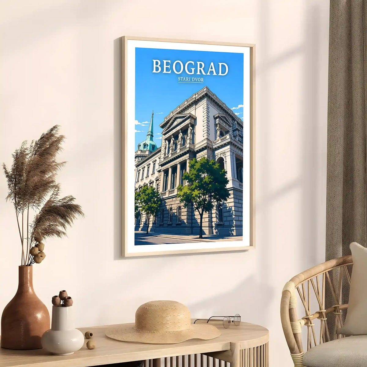 Poster - Beograd - Stari dvor - poster znamenitost Srbija