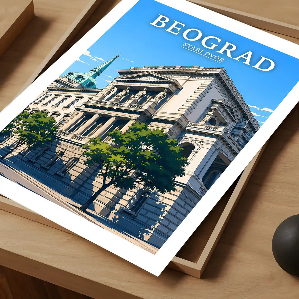 Poster - Beograd - Stari dvor - poster znamenitost Srbija