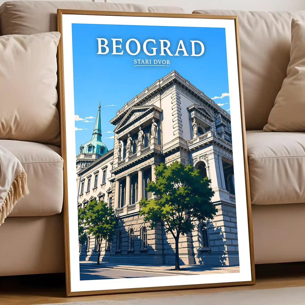 Poster - Beograd - Stari dvor - poster znamenitost Srbija
