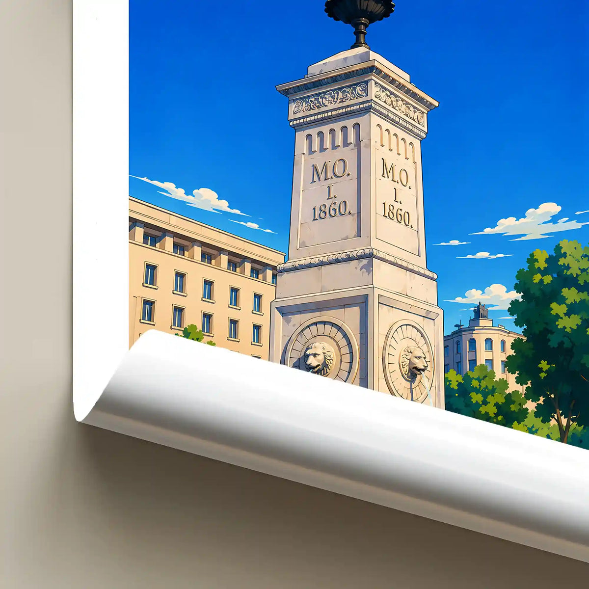 Poster - Beograd - Terazijska česma