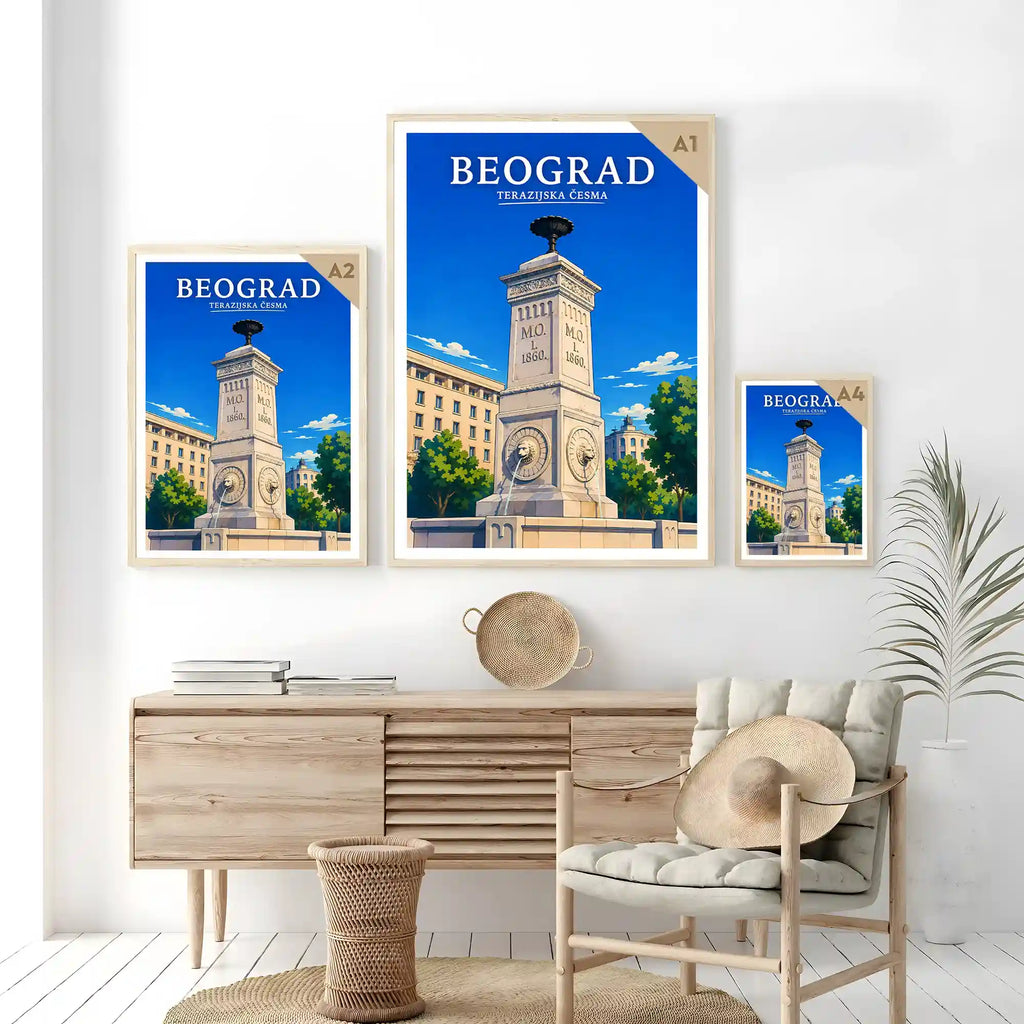 Poster - Beograd - Terazijska česma